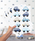 Adesivo Infantil Carrinhos coloridos transp PR0216 - comprar online