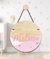 Placa com nome MDF corações PR0765 - Decoração infantil | Loja Printme