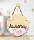Placa com nome Fadinhas jardim aquarela - comprar online