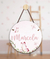 Placa com nome MDF jardim borboletas rosa PR0782 - comprar online
