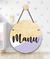 Placa com nome MDF Lavanda/Lilás PR0786 - comprar online
