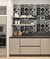 Papel de Parede Azulejo Mix Preto