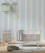 Papel de parede Listrado azul e branco - comprar online