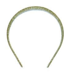 Tiara Dentinho Glitter Dourada