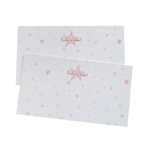 Cartela Personalizada Faixinhas de Meia 300g Estrelas