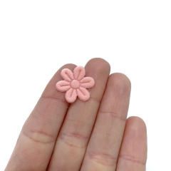 Aplique Florzinha Tecido Salmão - 10 unidades - comprar online