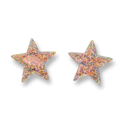 Aplique Estrela Plana Confete Colorido