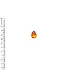 Aplique Chaton Gota Sextavado Laranja Sem Caixinha (18mm) - 10 unidades - comprar online