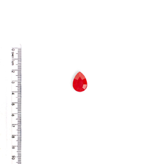 Aplique Chaton Gota Sextavado Leitoso Vermelho Sem Caixinha (18mm) - 10 unidades - comprar online