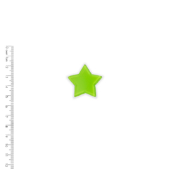 Aplique Estrela acrilico Verde Claro