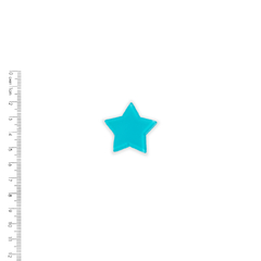 Aplique Estrela Azul Claro 