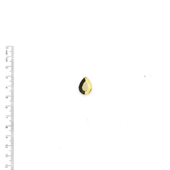 Aplique Chaton Gota Sextavado Preto e Dourado 