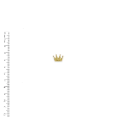 Aplique Mini Coroa Glitter Dourado