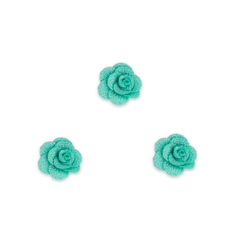 Aplique Flor de Tecido Verde