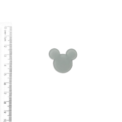 Aplique Minnie Plano Fosco Cinza - 2 unidades - comprar online