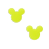 Aplique Minnie Plano Fosco Verde Neon
