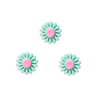 Aplique Florzinha Mini Tiffany com Miolo Rosa