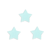 Aplique Estrela Pequena Plana Fosca Azul Claro