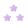 Aplique Estrela Pequena Plana Fosca Arredondada Lilás