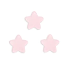 Aplique Estrela Pequena Plana Fosca Arredondada Rosa Claro