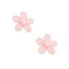 Aplique Flor Arredondada Brilha no Escuro Rosa Claro