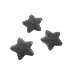 Aplique Estrela Pelinhos Cinza - 2 Unidades - comprar online