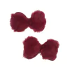 Aplique Laço Pelinhos Vermelho (5.5cm) - 2 Unidades