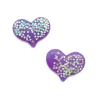 Aplique Coração Resina Lilás Com Mini Estrelinhas - 2 Unidades - comprar online