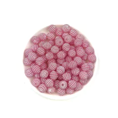 Pérola Craquelada Rosa Claro (10mm) - 50 gramas