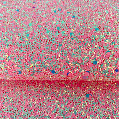 Lonita Glitter Flocado Grande Rosa Chiclete 