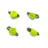 Aplique Mini Flor Rococó Verde Neon com Folha