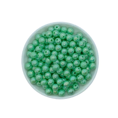 Pérola Irisada Verde Claro (8mm)