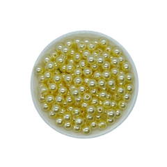 Pérola Irisada Amarelo Bebê (8mm)