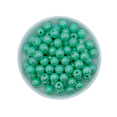 Pérola Irisada Verde Claro (10mm)