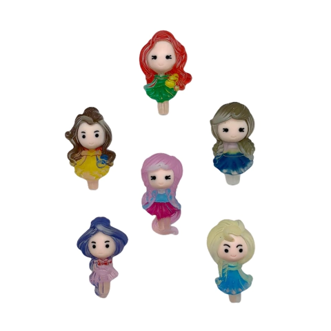 Aplique Princesas Translúcidas Foscas (Misto)