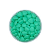 Miçanga Coração Fino Verde Bebê (15mm)