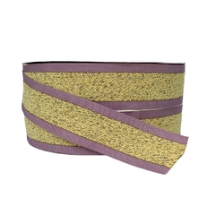 Fita Lãzinha Mel Borda Lilás Cor 4 (38mm)