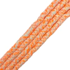 Cordão Disquinho Mesclado Branco e Laranja (8mm)