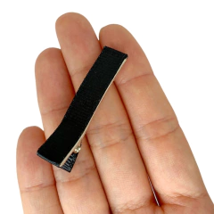 Bico de Pato Duplo Encapado Preto (5cm) - 10 unidades - comprar online