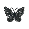 Aplique Borboleta Rendada Preta