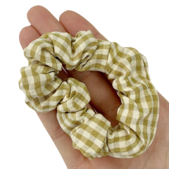 Scrunchie Xadrez Bege - 2 unidades - comprar online