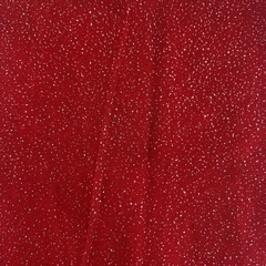 Tecido Tule Brilhante Vermelho (45x70cm) - 1 unidade