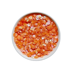 Aplique Confete Conchas Laranja 