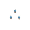 Pingente Metal Mini Pirulito Azul Claro com Lacinho 