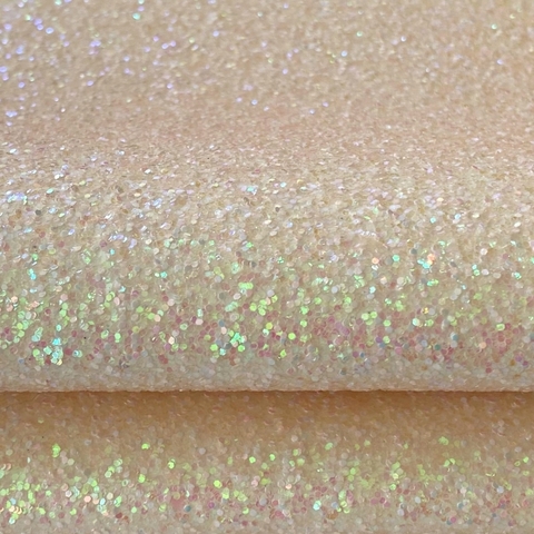 Lonita Glitter Flocado Grande Candy Amarelo Claro (24x39cm)