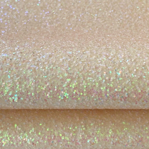 Lonita Glitter Flocado Grande Candy Amarelo Claro (24x39cm)