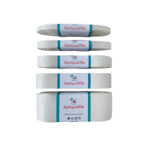 Fita Gorgurão Lisa Sanding Cor 004 (Marfim) 