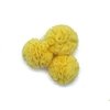 Aplique Pompom Malha Telinha Amarelo Claro