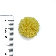 Aplique Pompom Malha Telinha Amarelo Claro