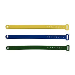 Pulseira Emborrachada Fecho Botão (14mm) - 2 unidades